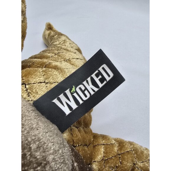 Wicked the Musical Gold Dragon 11" Plush Hand Puppet Time Clock Stuffed Animal - Picture 5 of 12
